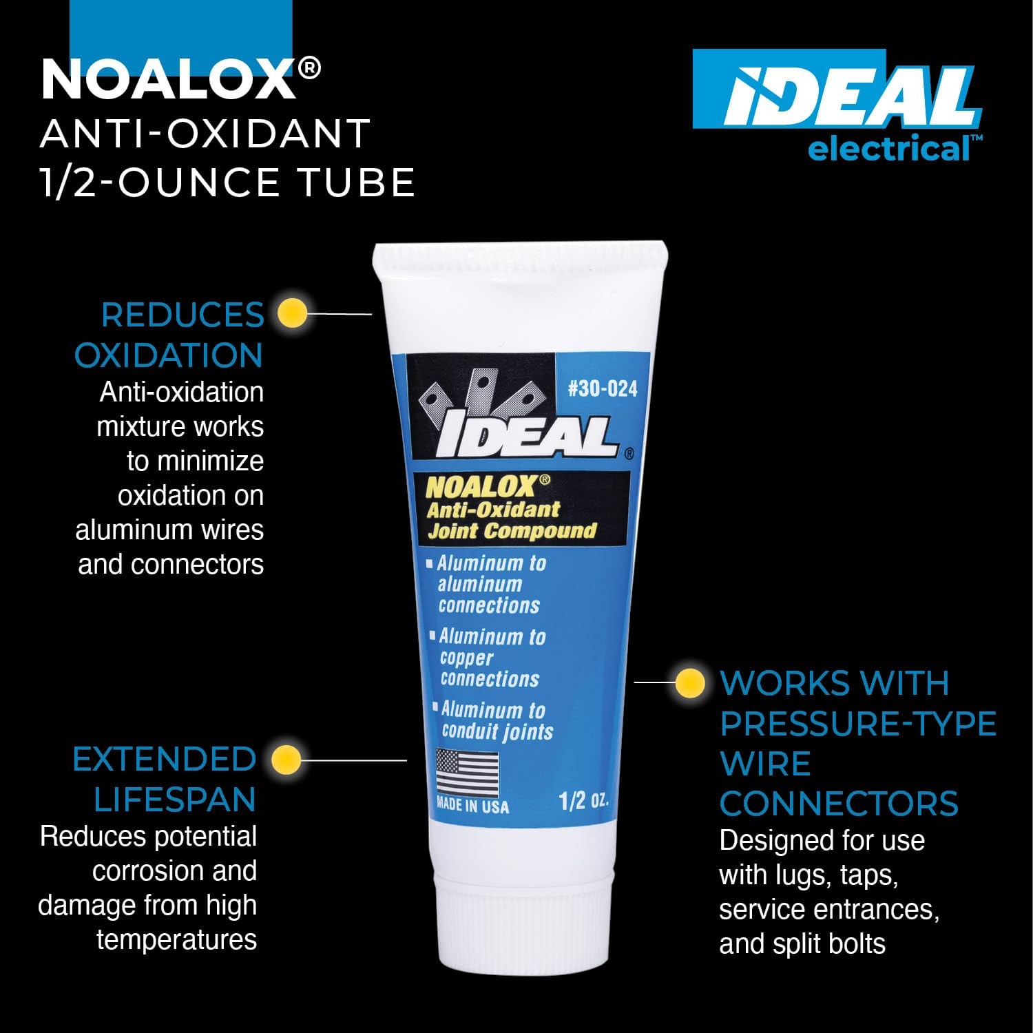 Anti-Oxidant Joint Compound Paste Electrical Wire Aluminum Copper 0.5oz