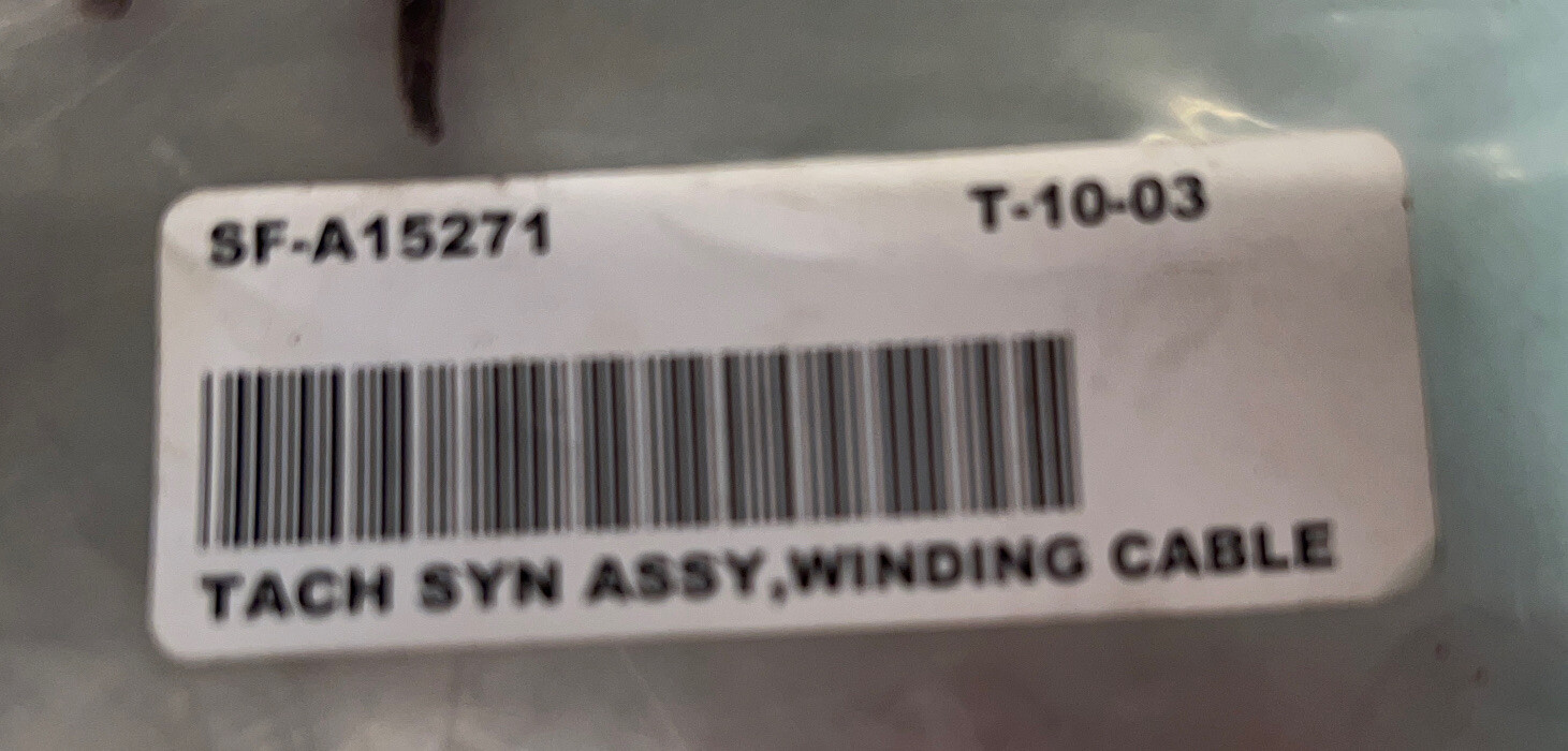 AEROTECH SF-A15271 Tach Syn Assy, Winding Cable Nos Surplus