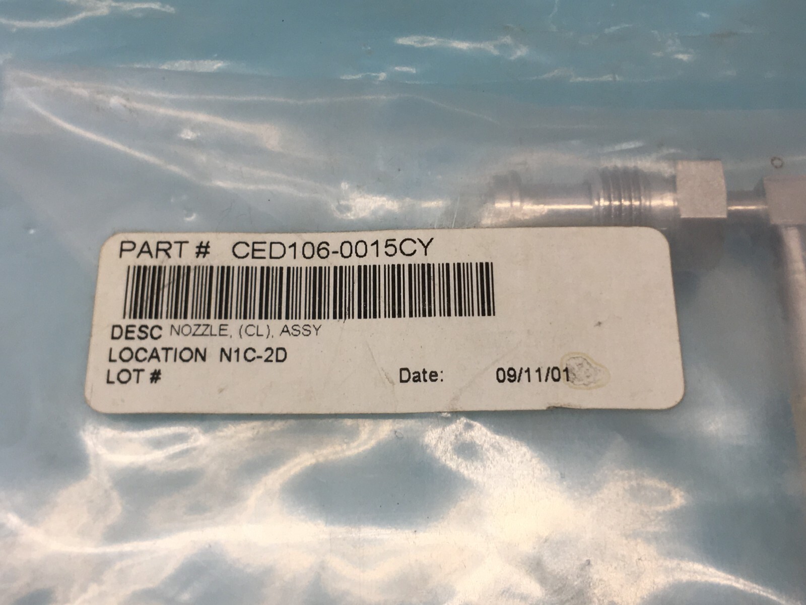 PENTAGON TECHNOLOGIES CED106-0015CY NOZZLE ASSY, 191010