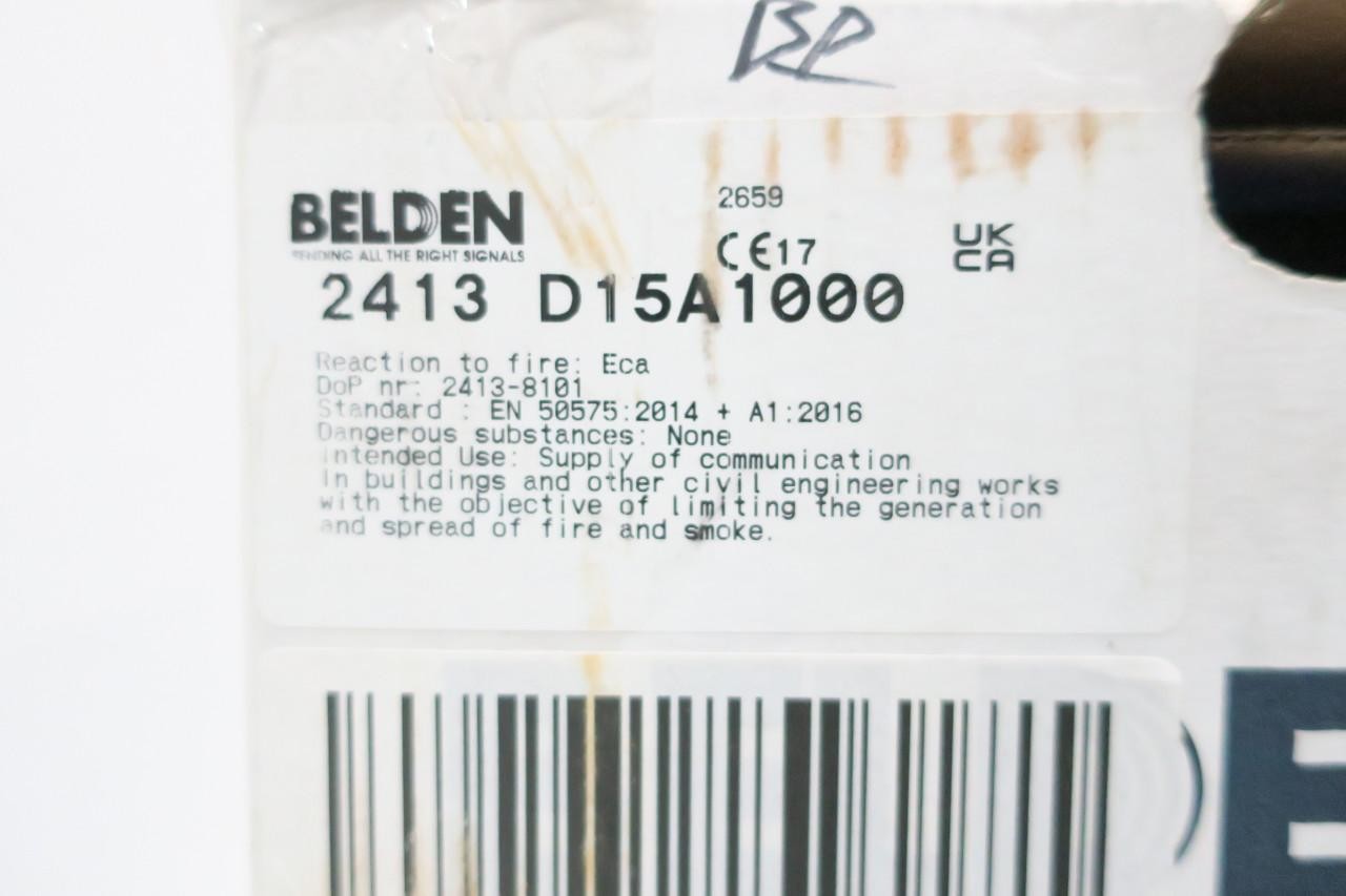 Belden 2413 D15A1000 Cat 6 Multi-conductor Cable 23awg 1000ft