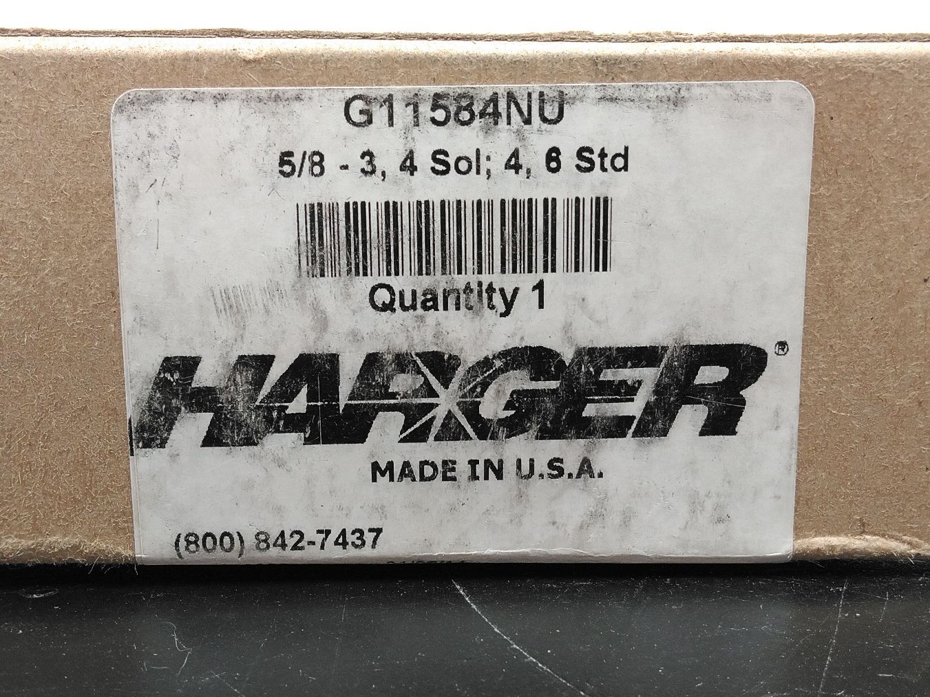 HARGER G11584NU 5/8 UNI-SHOT Mold