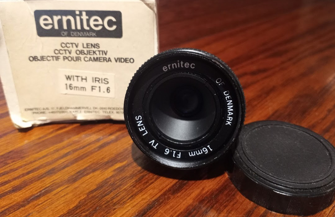 Ernitec of Denmark CCTV With Iris Lens 16MM F1.6 TV Lens (98)