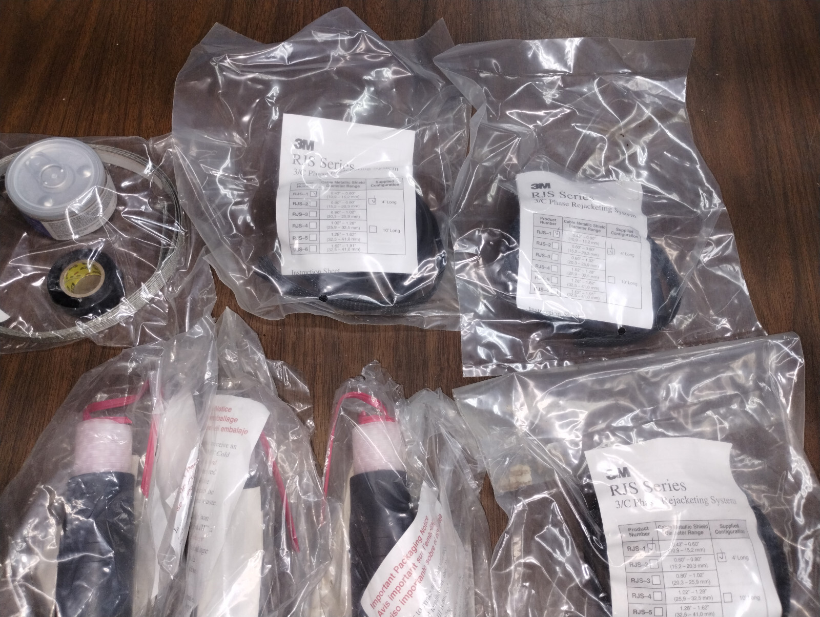 7620-S-2-3-RJS-5GT Cold Shrink QT-III 5/8 KV for #4 AWG Termination Kit 90 Day