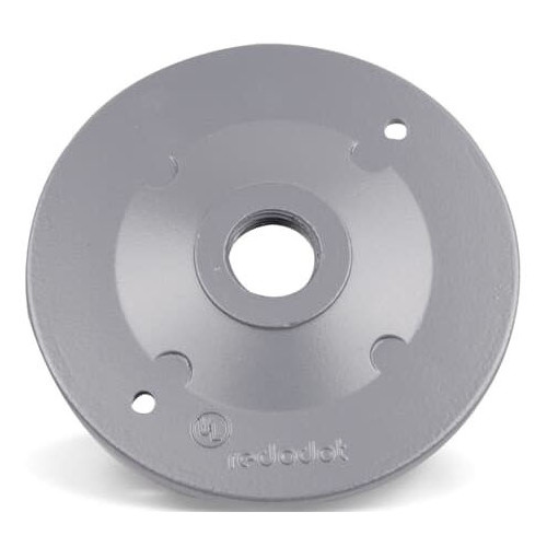 Red Dot SJ-11, 1/2″, Aluminum, 1-Hole, Round, Lampholder Cover, 1pc
