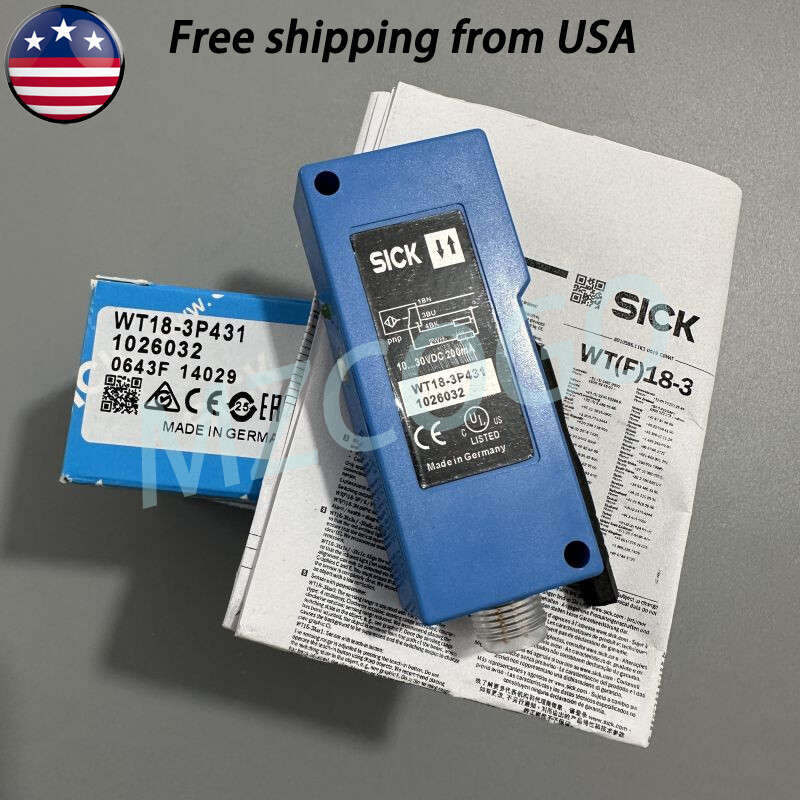 For SICK WT18 – 3P431 WT18-3P431 1026032 Photoelectric Sensor Shipped From USA