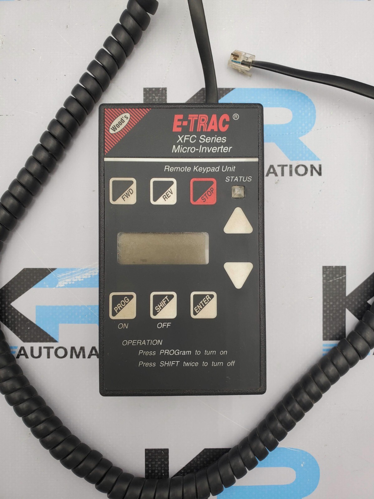 Woods E-TRAC XFC Series Micro-Inverter Remote Keypad Unit