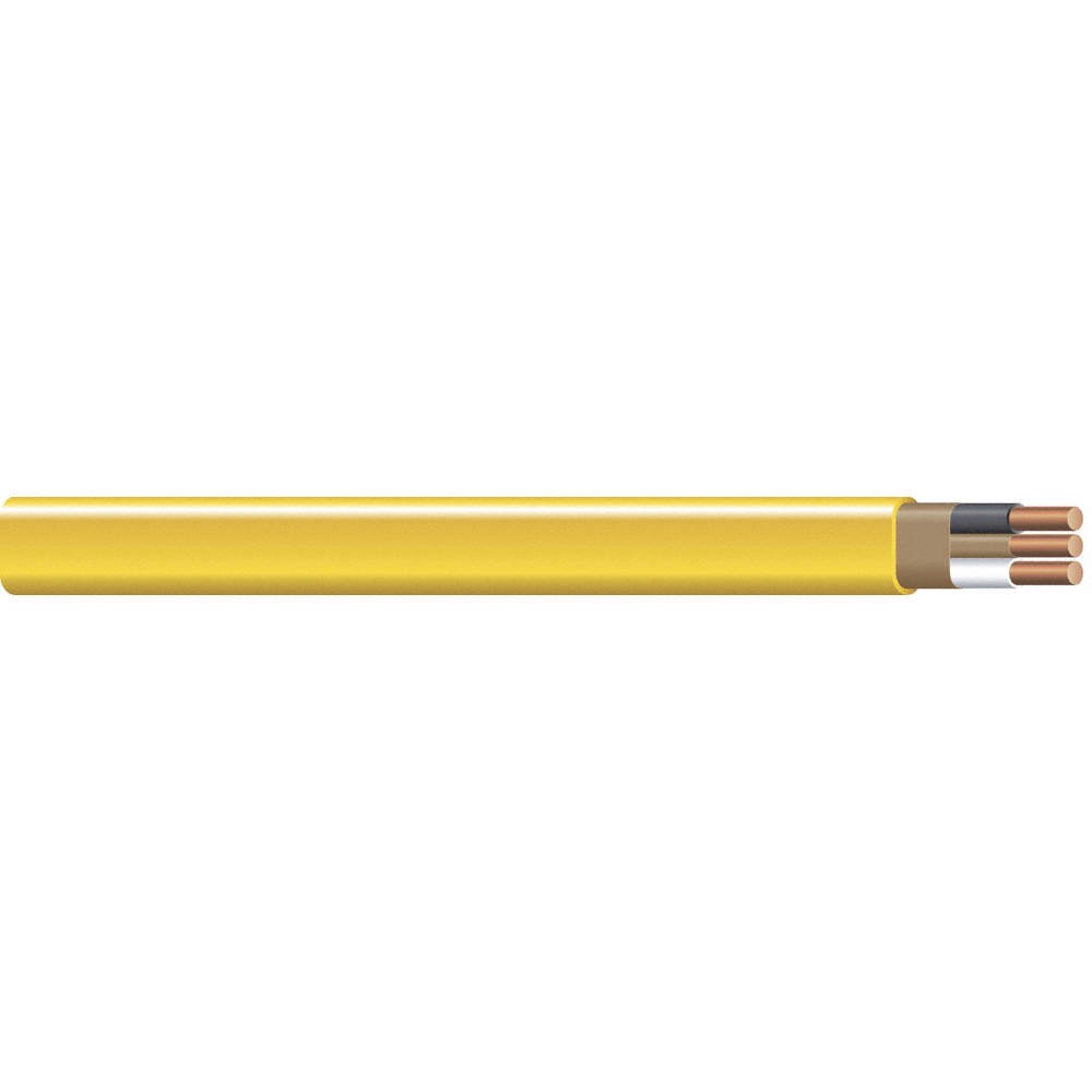 ROMEX 28828222 Nonmetallic Cbl,2 w/Gnd,12AWG,Yel,50ft 2VGA6