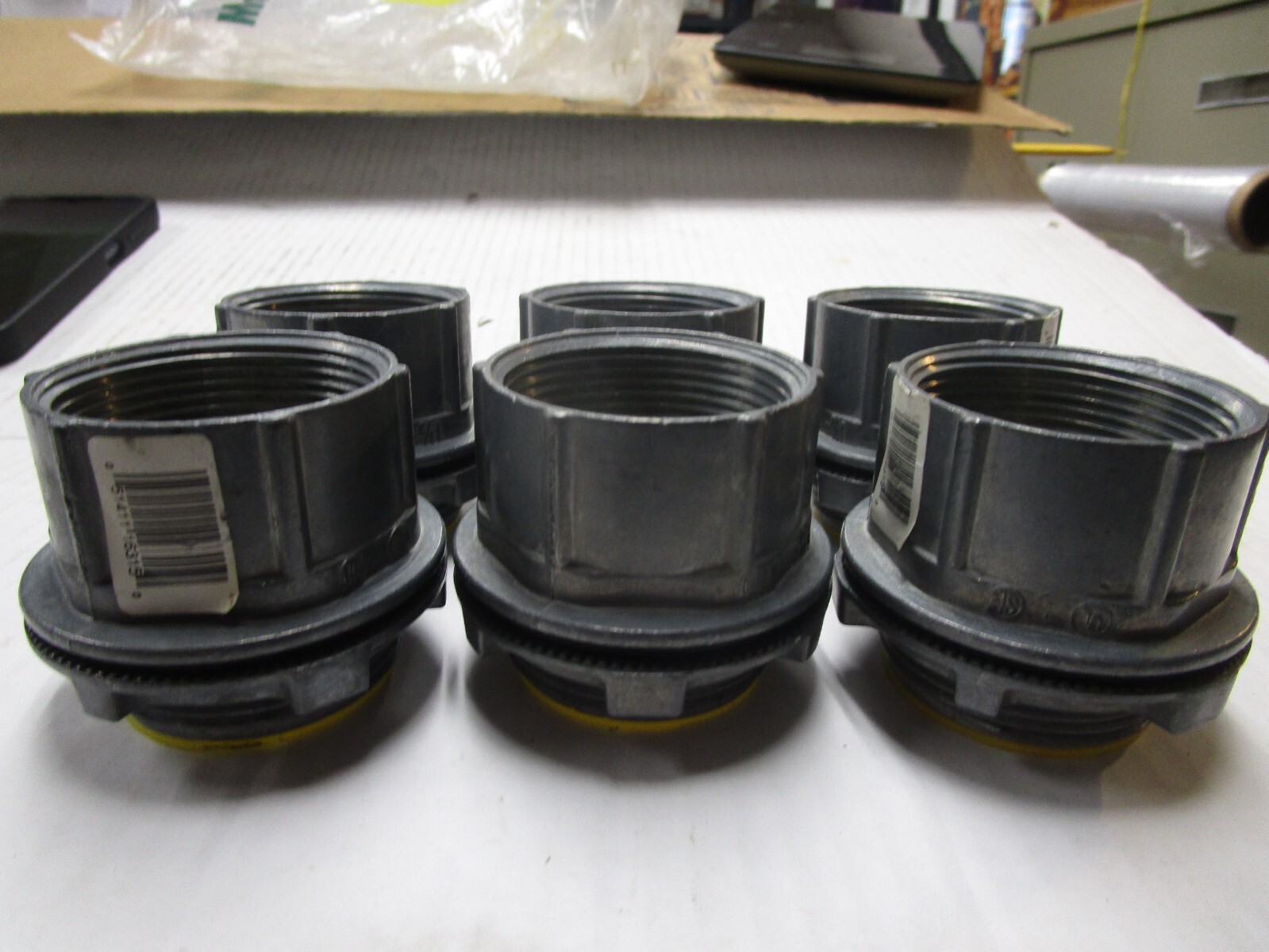 Conduit Hub, Indoor/Outdoor, Watertight, Zinc, 1 1/2”