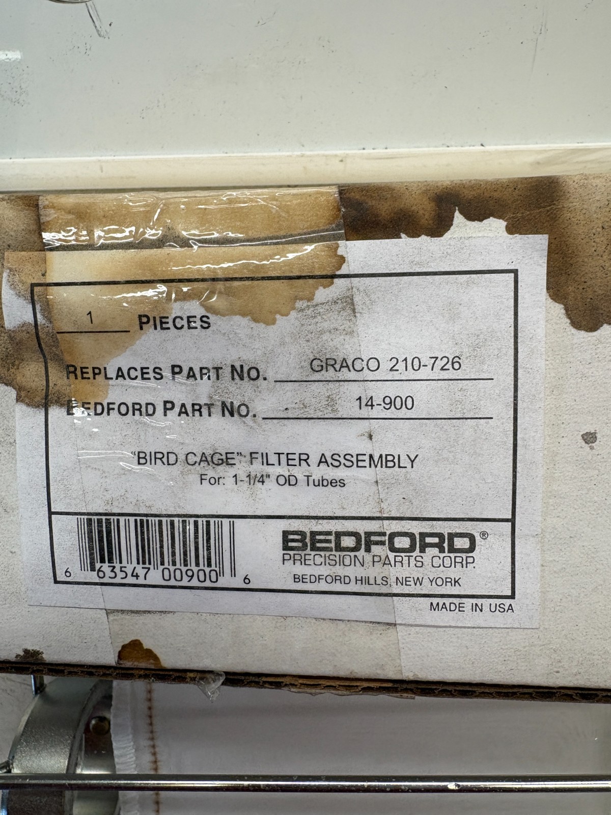 Graco 210-726 Bird Cage Filter Element for Pump Bedford 14-900