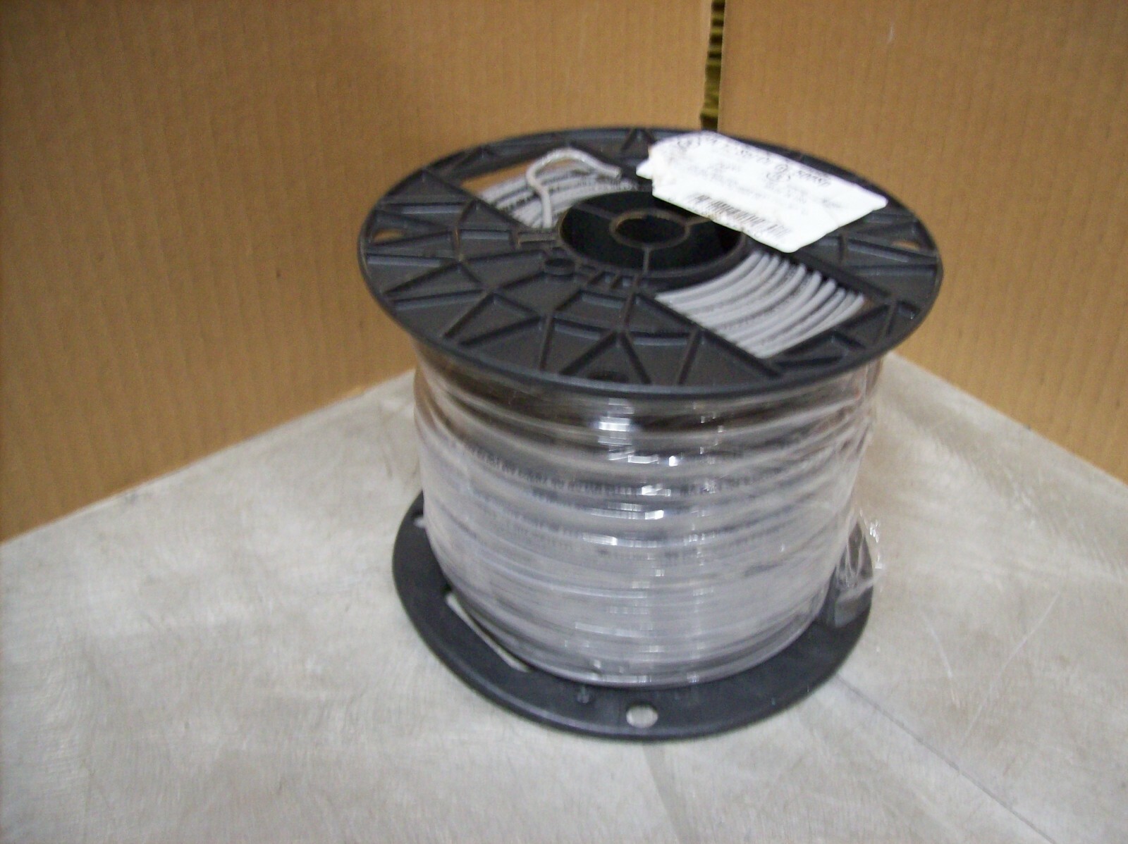 NEW Spool of Electric Wire – 12 Guage Solid 500′ Gray