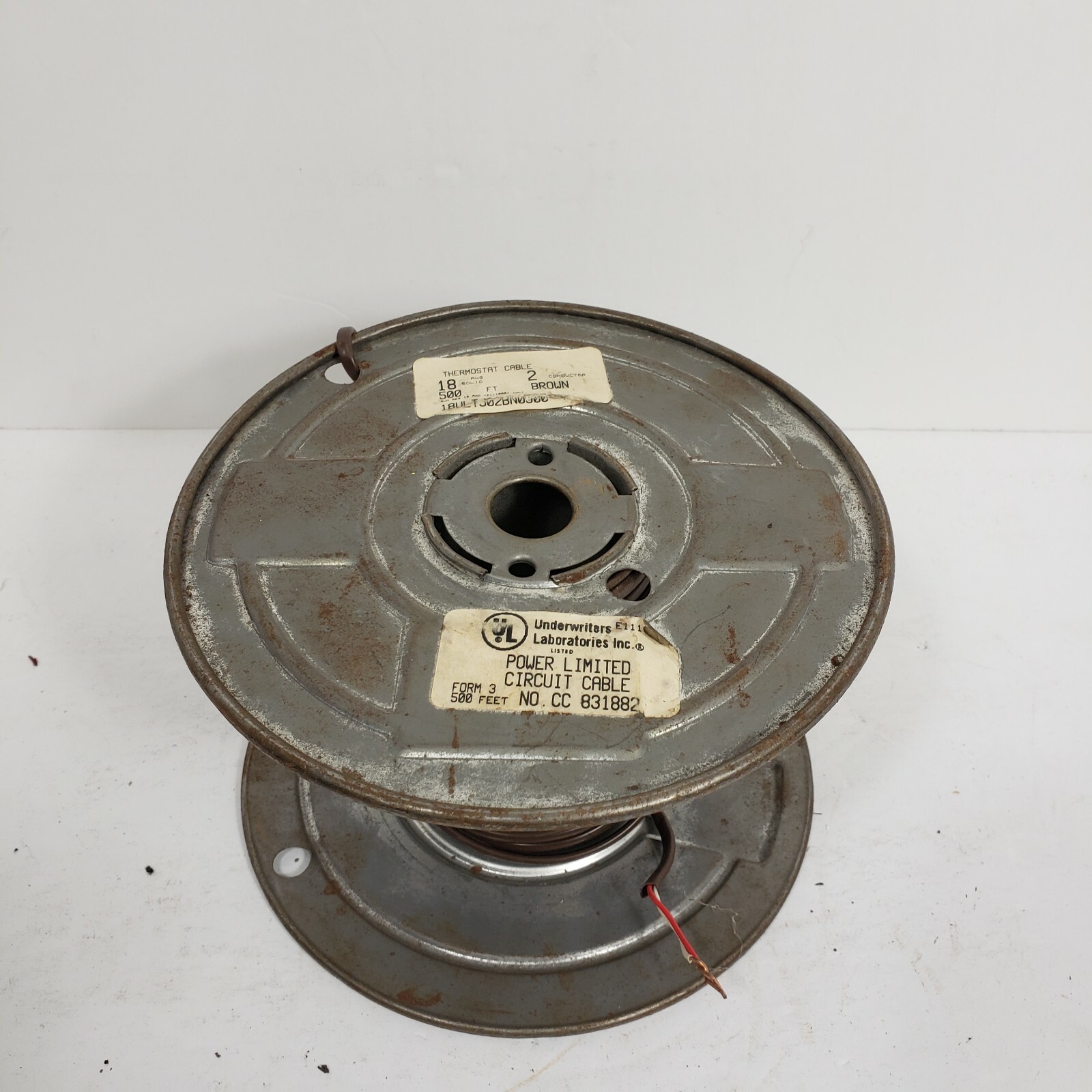 Vintage Underwriters Laboratories Thermostat 2 Cond 18 Awg Roll If Wire Unknown