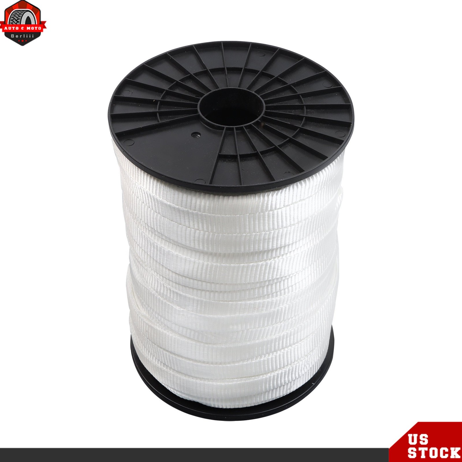 3/4″ x 600′ Printed Polyester Pull Tape 2500# Tensile Flat Rope Mule Webbing