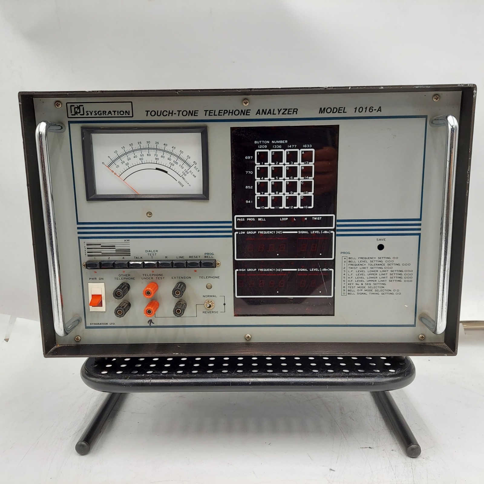 Sysgration 1016A 1016-A Tone Pulse Switchable Telephone Analyzer