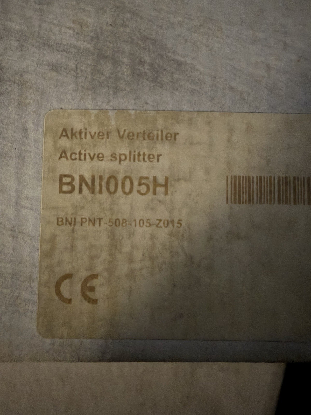 Balluff BNI005H Active Splitter MPN BNI005H BNJ-PNT-508-105-Z015 Industrial