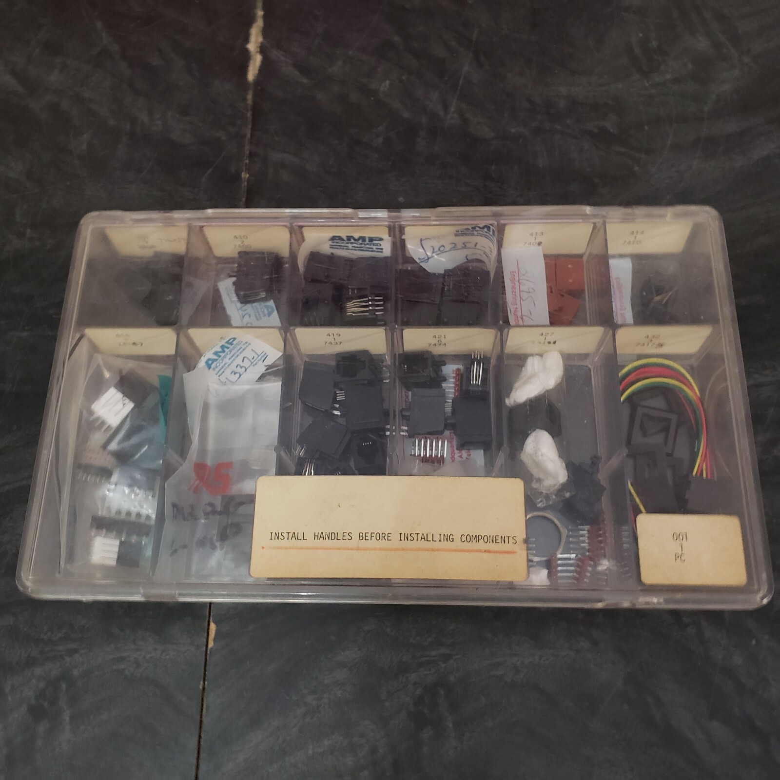 AMP Incorporated Mixed Lot of Engineering Components Jacks Circuits Plug Module