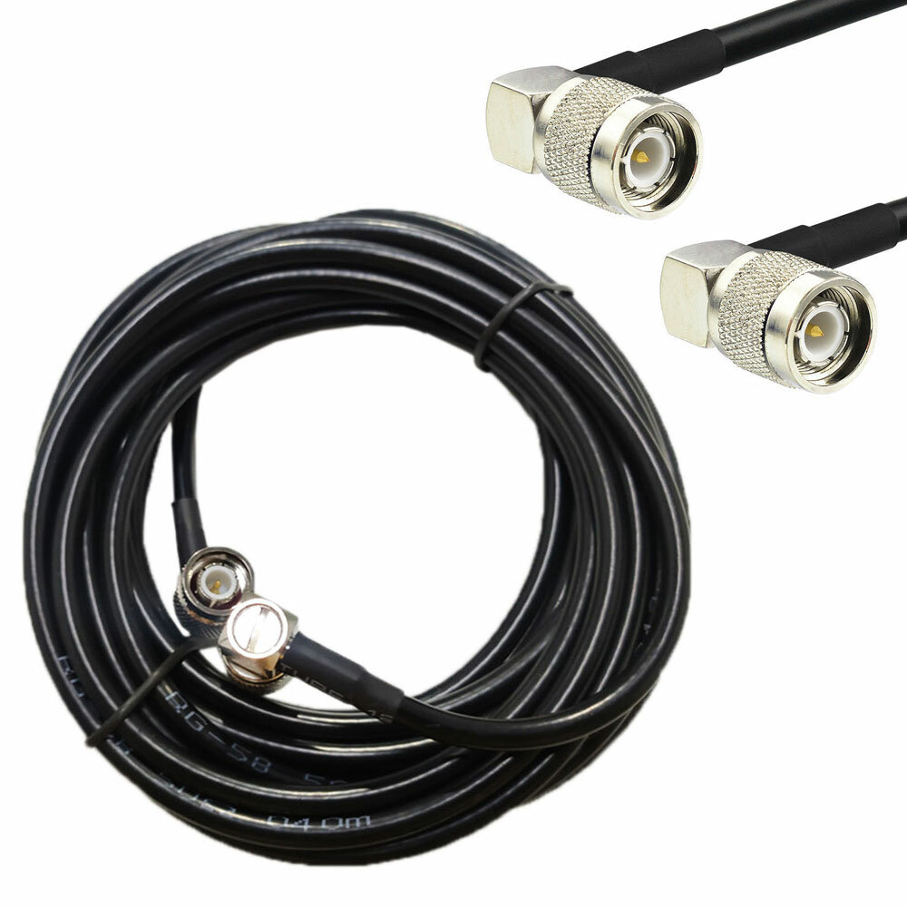 90° Leader Antenna Cable For Trimble GPS EZ-guide FMX 15FT TNC Male to Male #SH