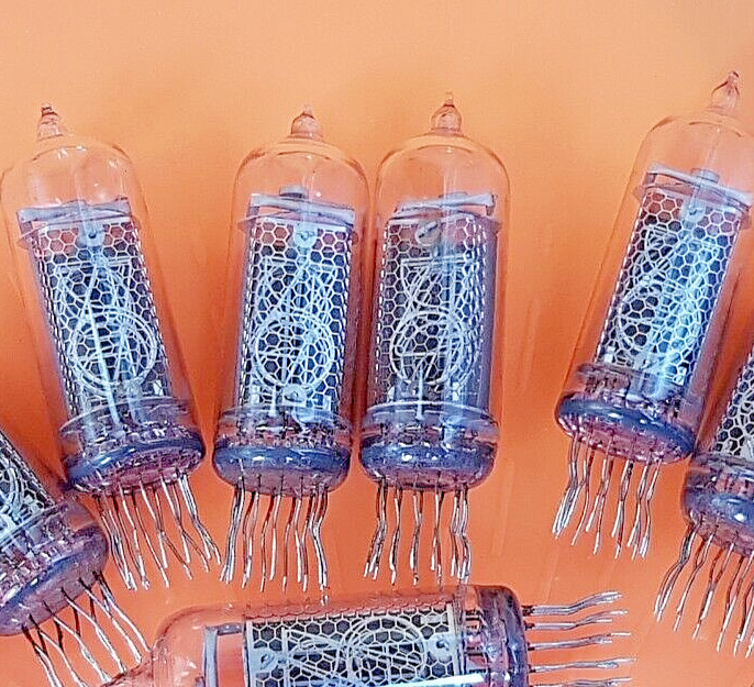 2 x IN-14 – Nixie Tubes for Clock – Nixie for DIY – Tube in14 – Tube Tested