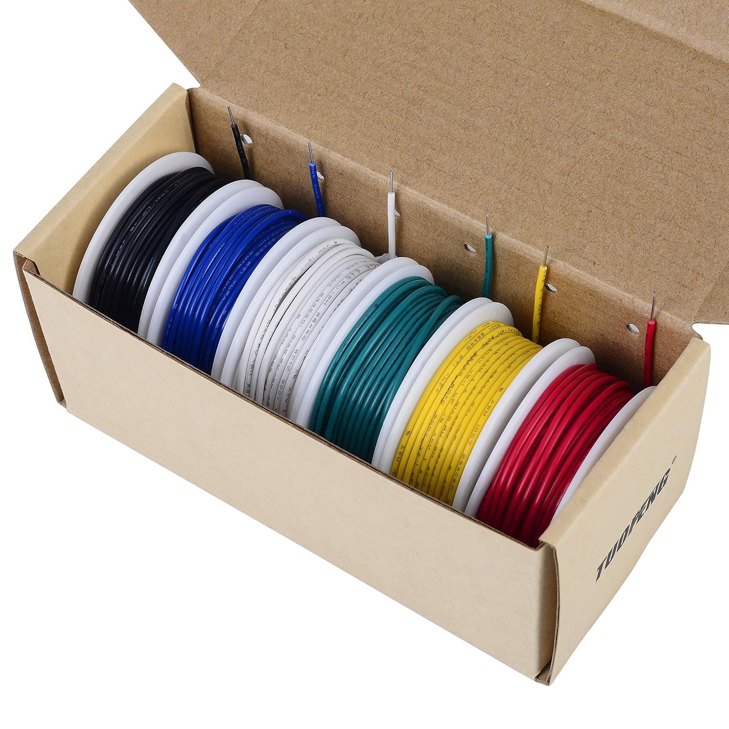 180ft 22 AWG Solid Core Hookup Wire Kit