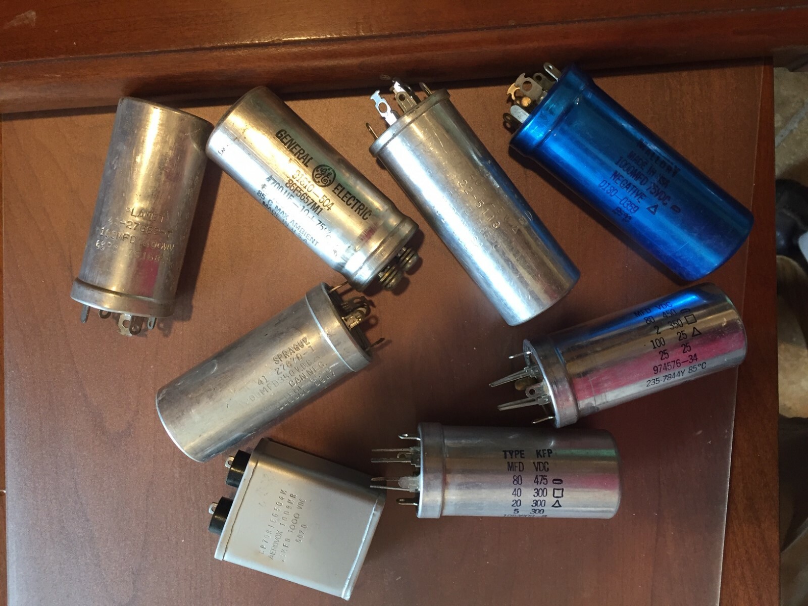 Vintage NOS Can Capacitors, Mallory, Philco, Nippon Chemi-con, Sprague, GE