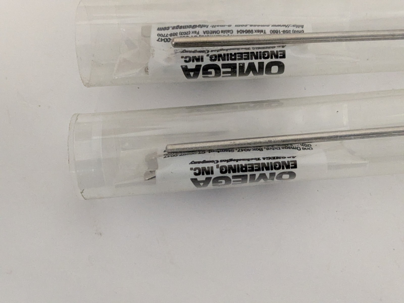 Lot of 2 Omega Engineering JQSS-18U-12 Thermocouples, Probes