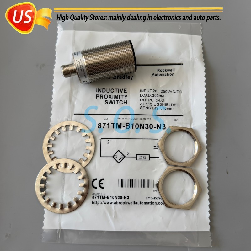 For Allen Bradley 871TM-B10N30-N3 Proximity Sensor Switch 20-250VAC/DC 300mA PNP