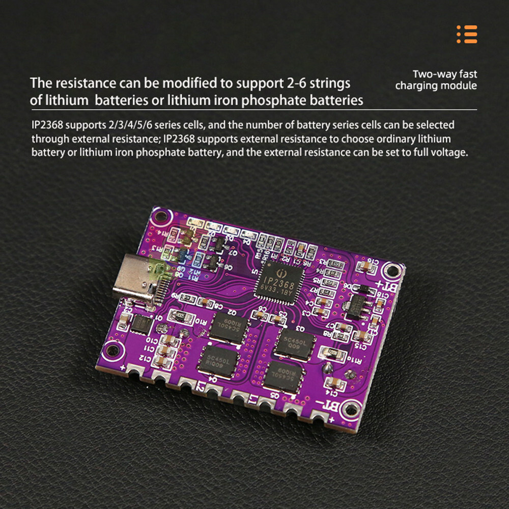 IP2368 Fast Charging Module Charging Power circuit board 100w Step-Up and Down