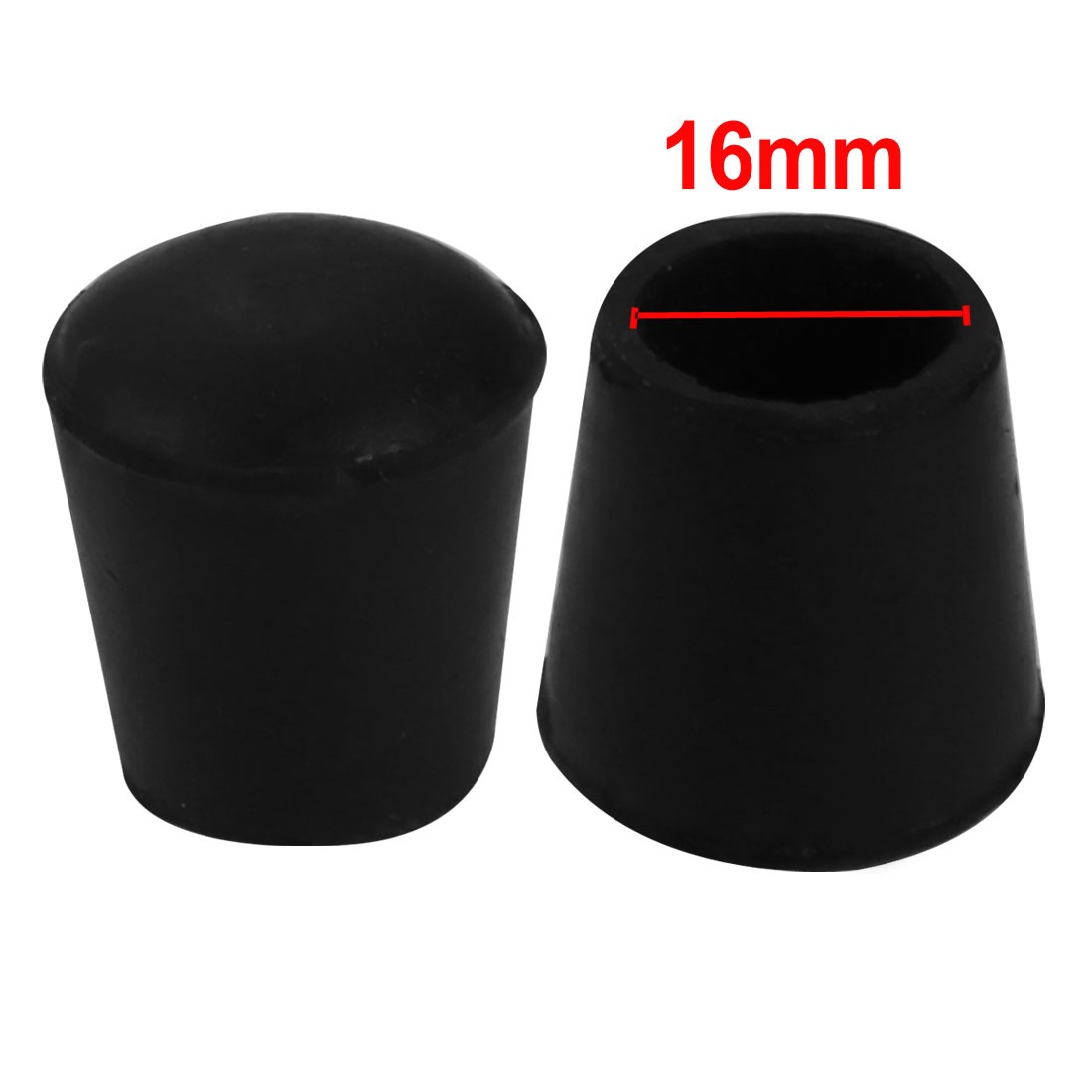 20Pcs Chair Leg Caps Rubber Floor Protector Furniture Feet Covers 16mm Inner Dia
