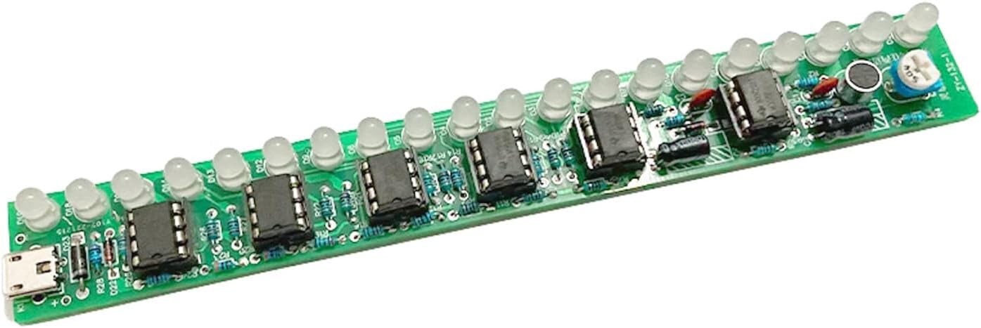 DIY Voice Control Music Audio Display Spectrum Lamp Kit USB Soldering Practice