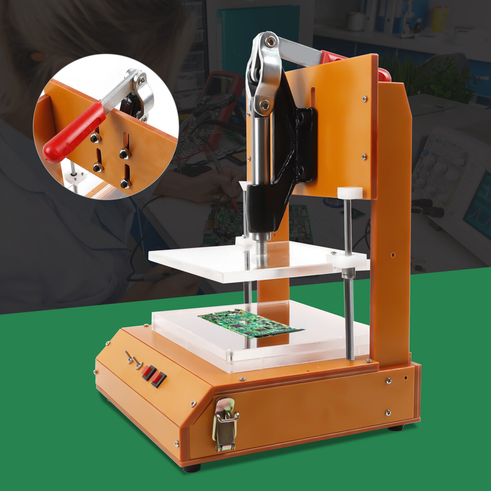 PCB Jig PCBA Test Stand Fixture Tool Acrylic 60MM Universal Frame 240*180 mm