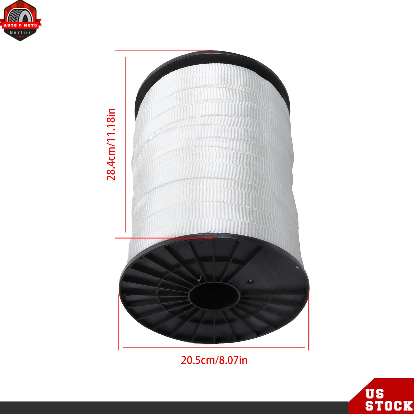3/4″ x 600′ Printed Polyester Pull Tape 2500# Tensile Flat Rope Mule Webbing