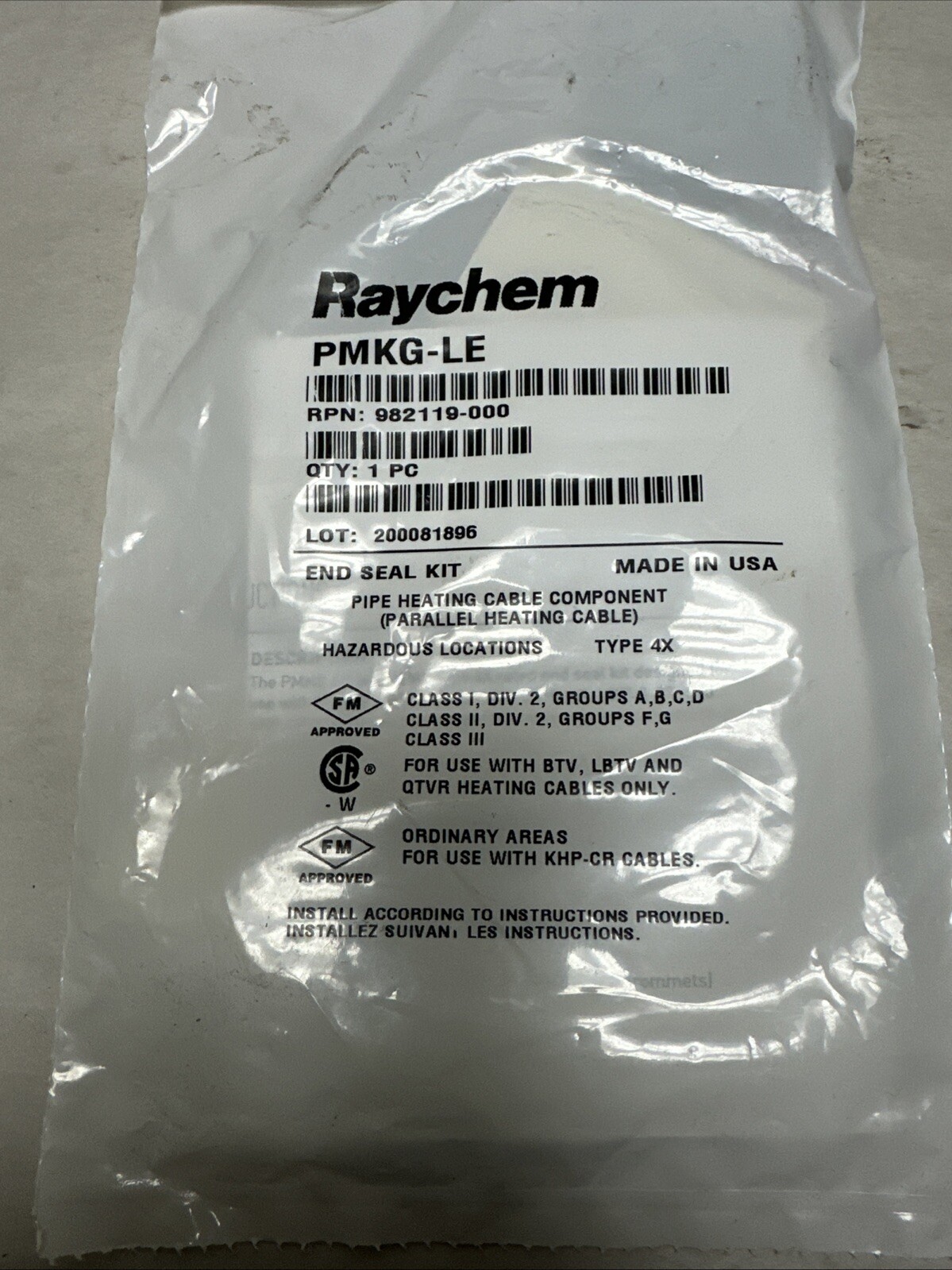 Raychem,PMKG-LE,End Seal Kit