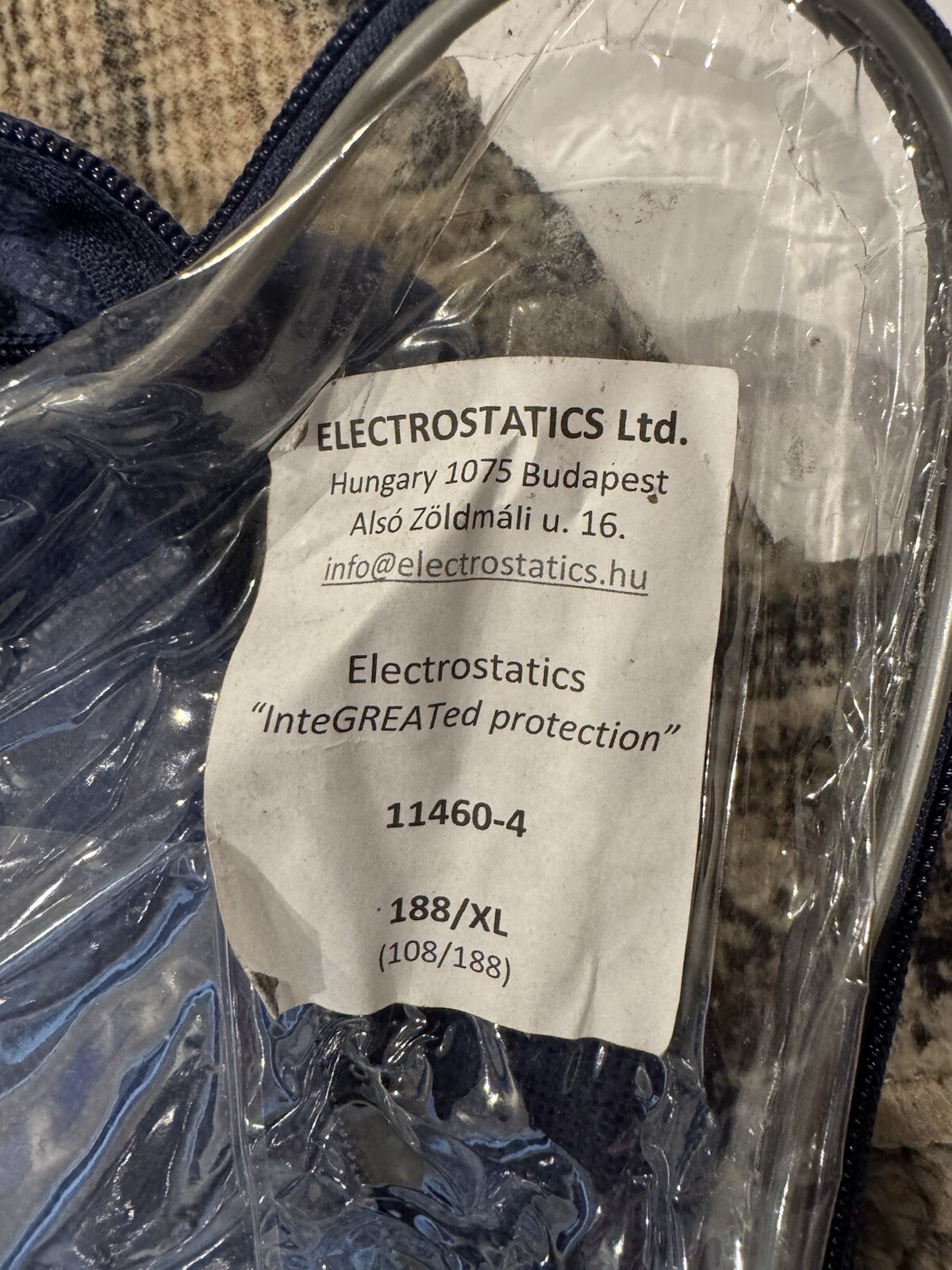 Electrostatics AC Induction Conductive Suit Electrical Safety Jacket Pant 188/XL