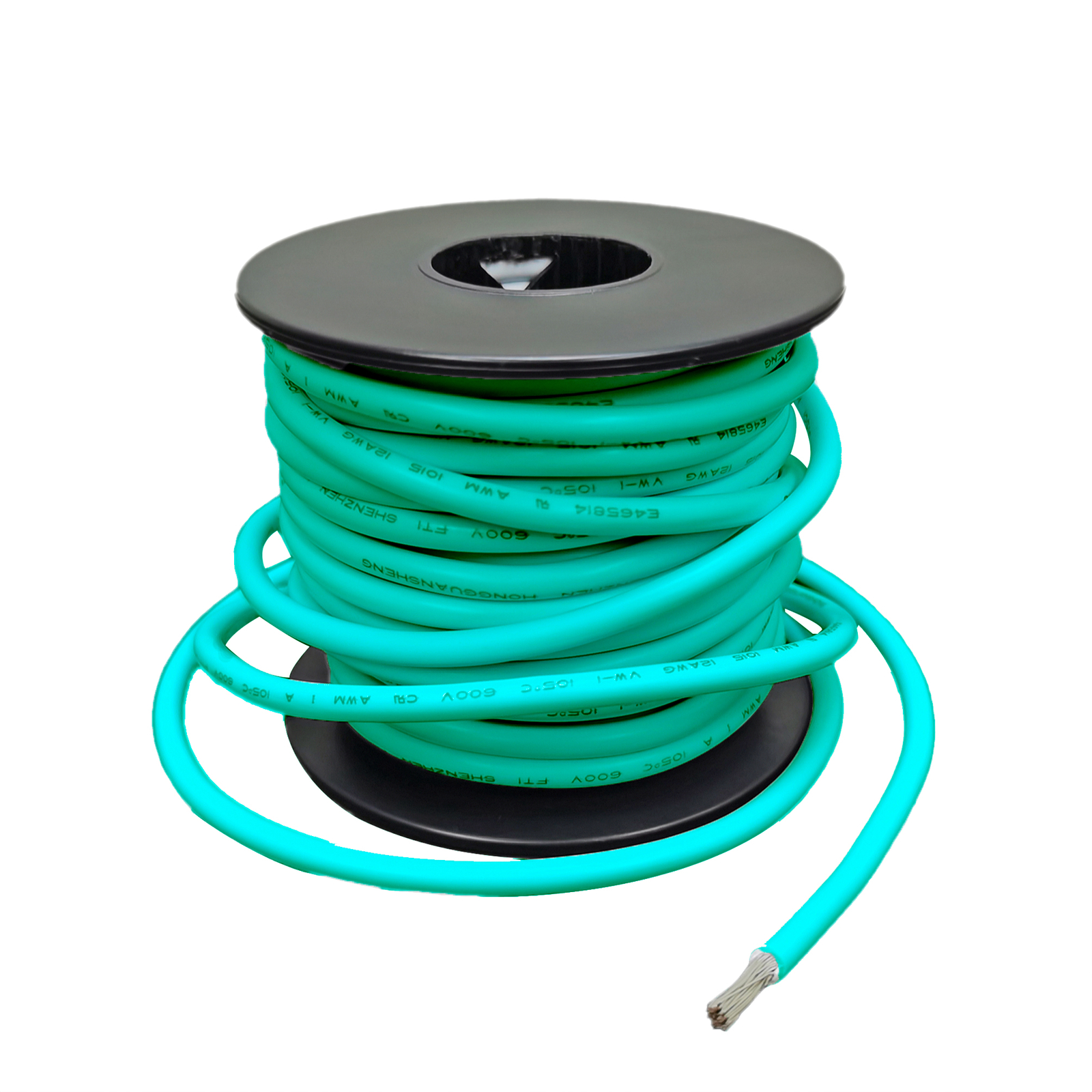 12AWG Tinned Copper Wire (Green), 26.25Ft Flexible 65-Stranded Electrical Wire