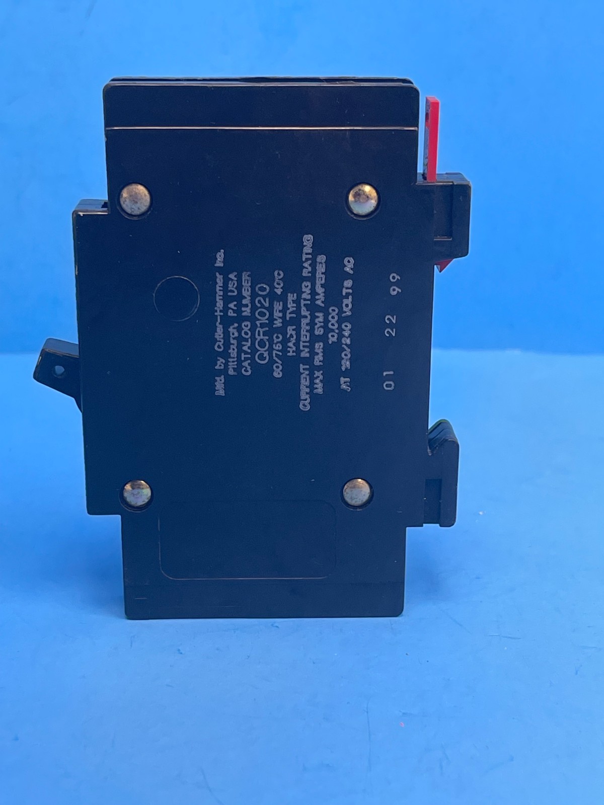 Cutler-Hammer QCR1020 20A 1-Pole 120/240V Circuit Breaker