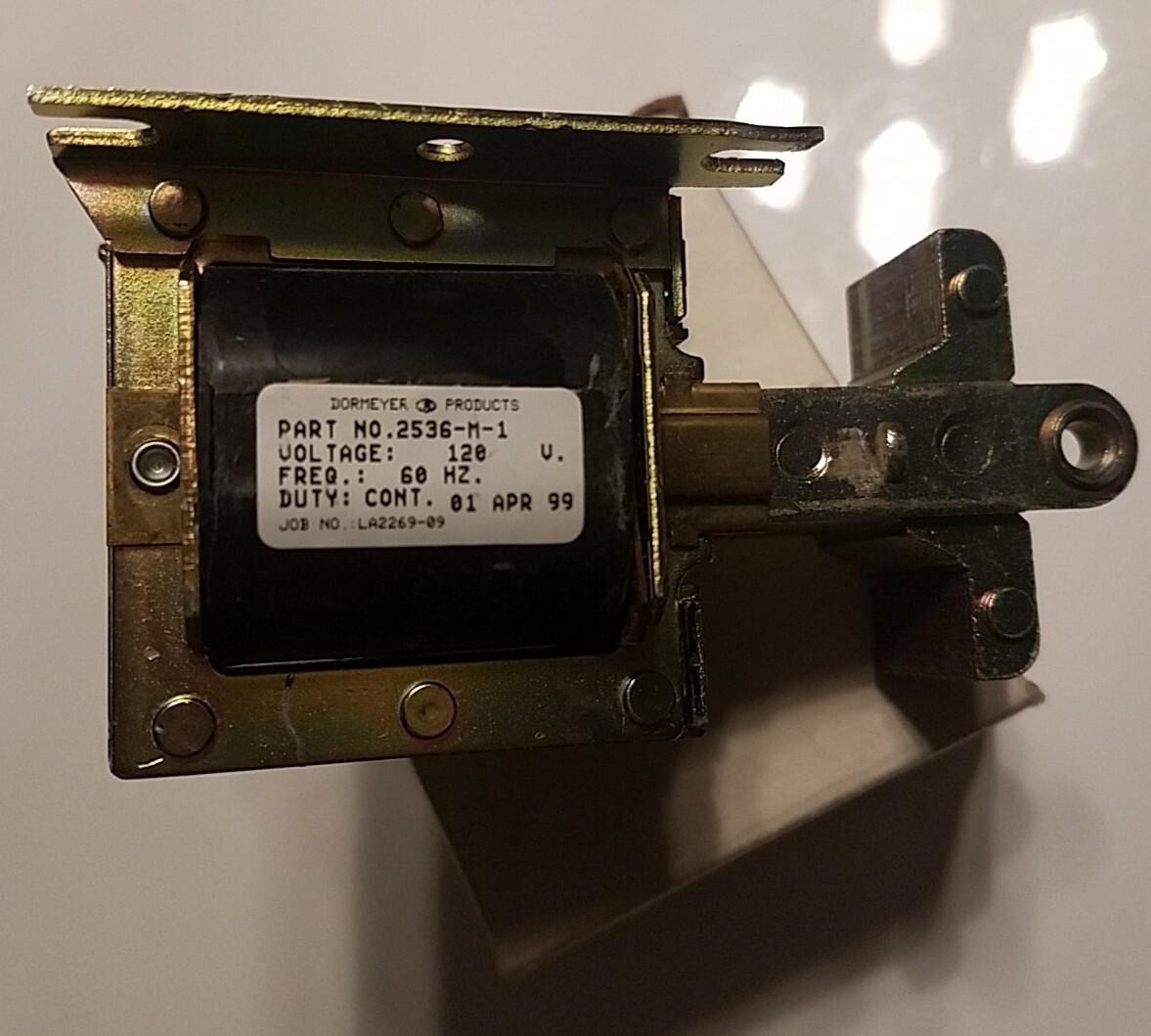 DORMEYER 2536-M-1 Solenoid,Laminated,1/8 – 1 in,Continuous