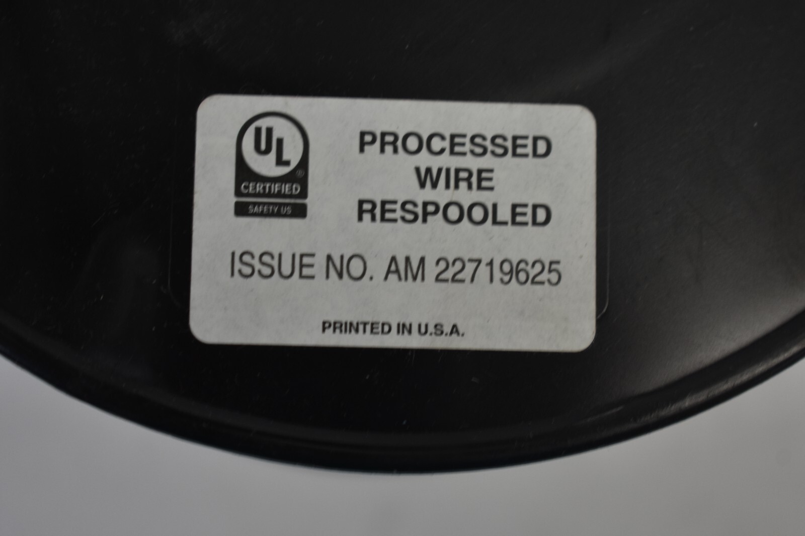 Allied Wire & Cable 250′ Wire Spool 22-7 FEP White Aluminum FEP IND OLY 2976TP