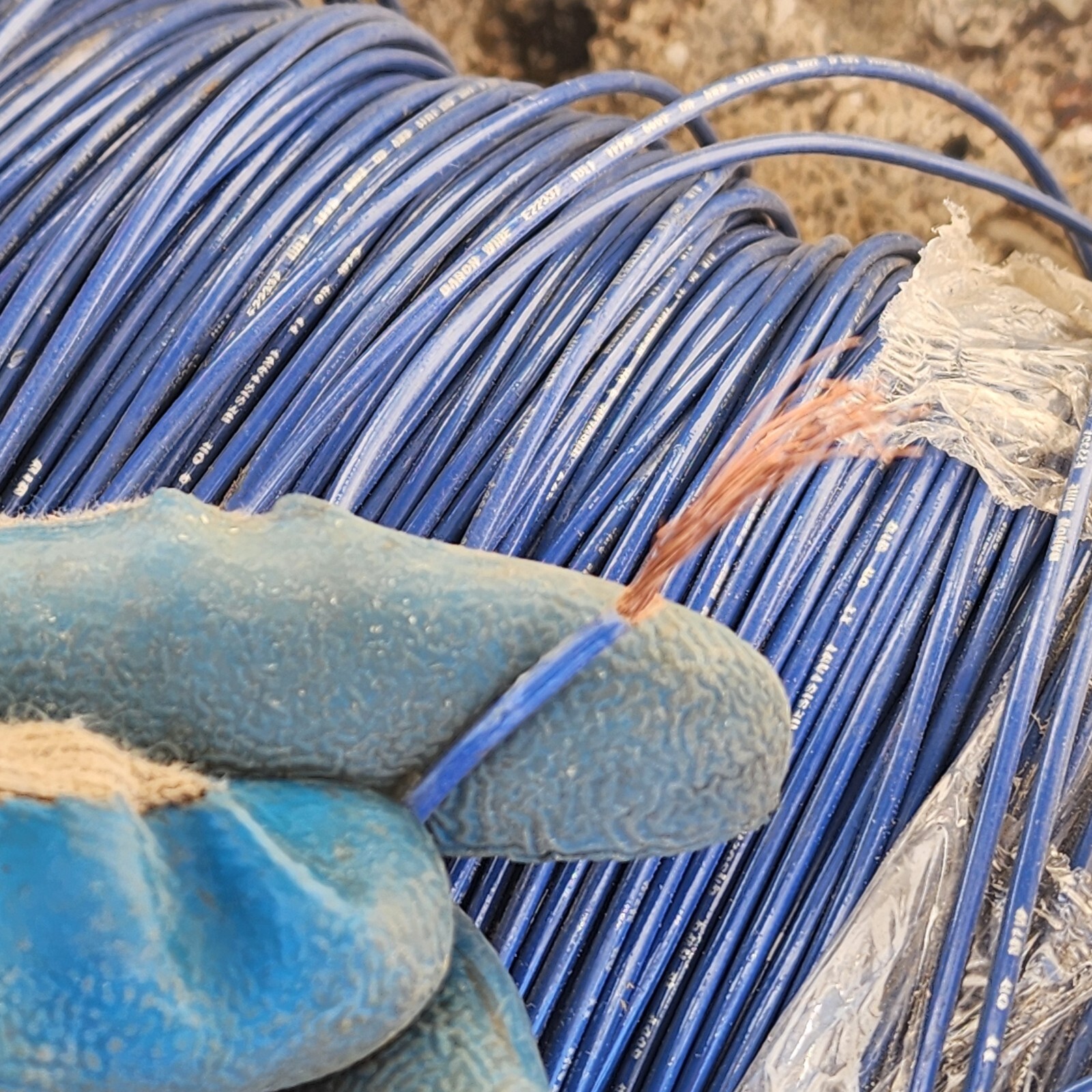 COLEMAN CABLE & WIRE CO. 16 AWG 600V Blue APPLIANCE WIRING MATERAL 700ft
