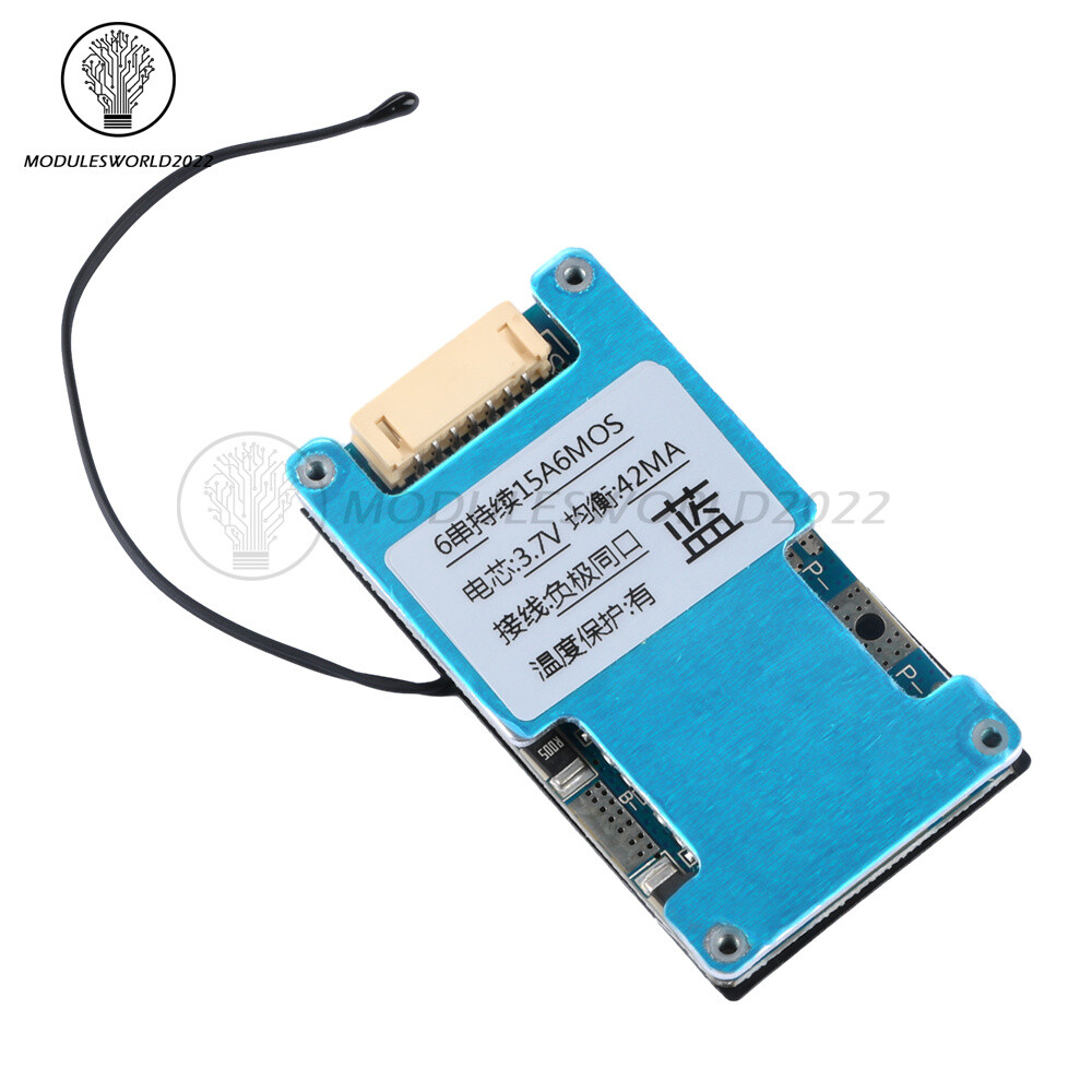 6S 15A 20A 25A Li-ion Battery Charge Protection Board Balanced Temp Protection
