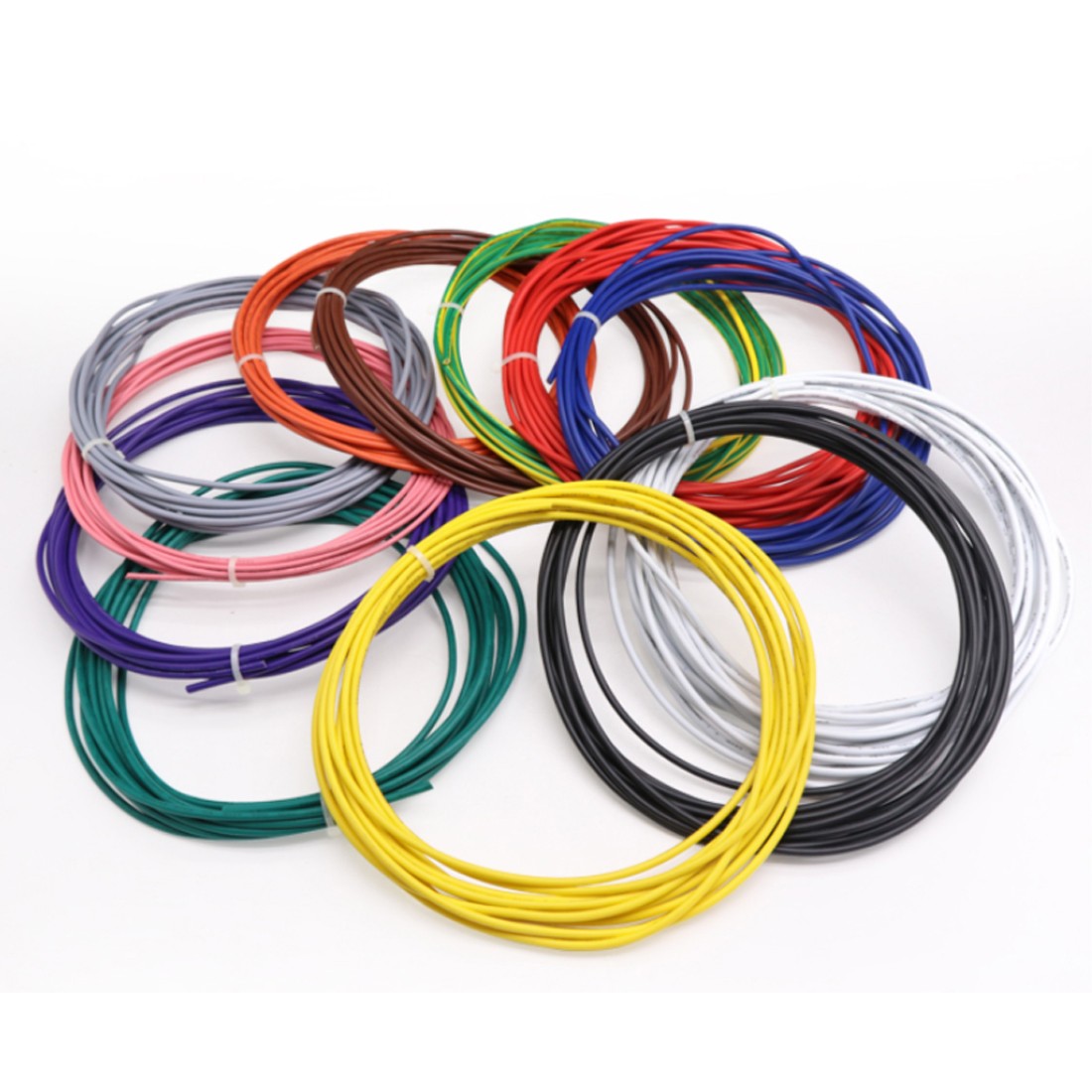 Any length UL1015 Electronic Flexible Wire Cable 8/10/12/14/16~24 AWG multicolor