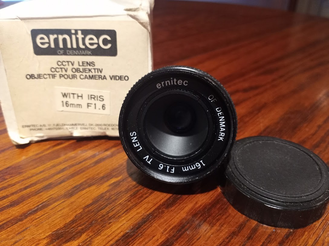Ernitec of Denmark CCTV With Iris Lens 16MM F1.6 TV Lens (98)