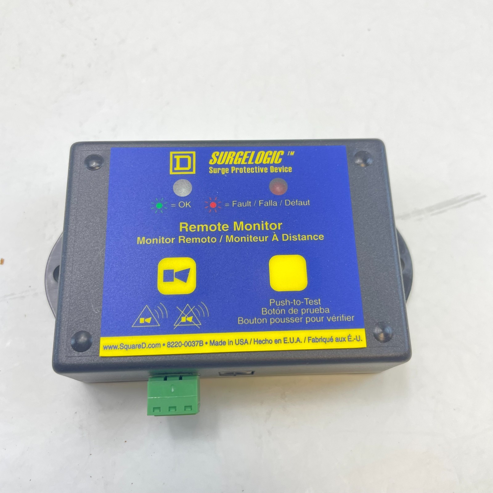 SQUARE D TVS12RMU Surge Protective Device Surgelogic w/ Power Supply