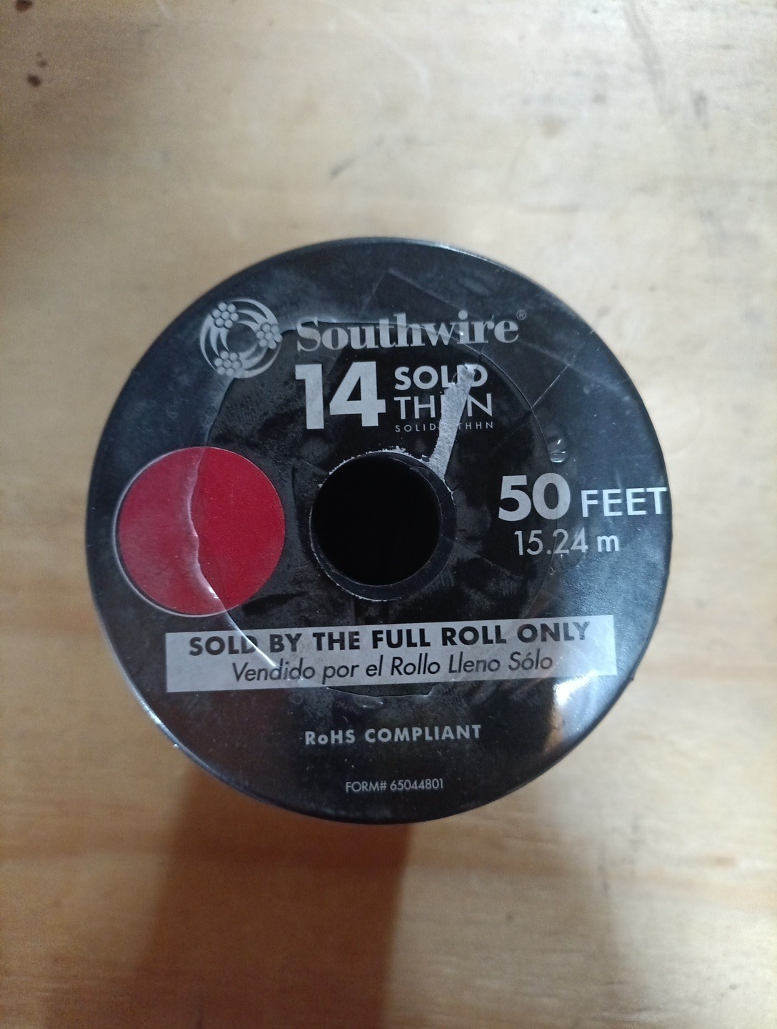 SOUTHWIRE COMPANY LL 11581641 14 Gauge Solid Red Thhn Wire, 50′
