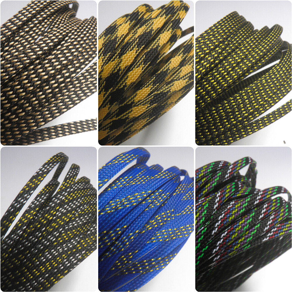 29 Colors PET Braided Sleeving Expandable Flexible Cable Sleeve Braids Polyester