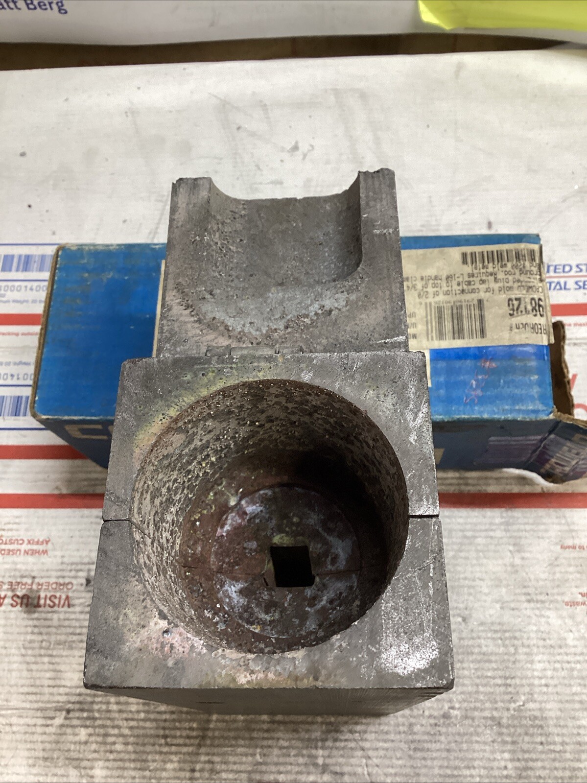 ERICO CADWELD IP-P/6574 MOLD 2/0 CONC RUN & TAP 3/4 ROD #200 CART ED4U 4066