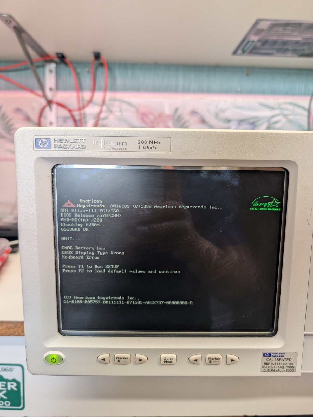 Agilent 54810A Infiniium Oscilloscope 500 MHz 1 GSa/s