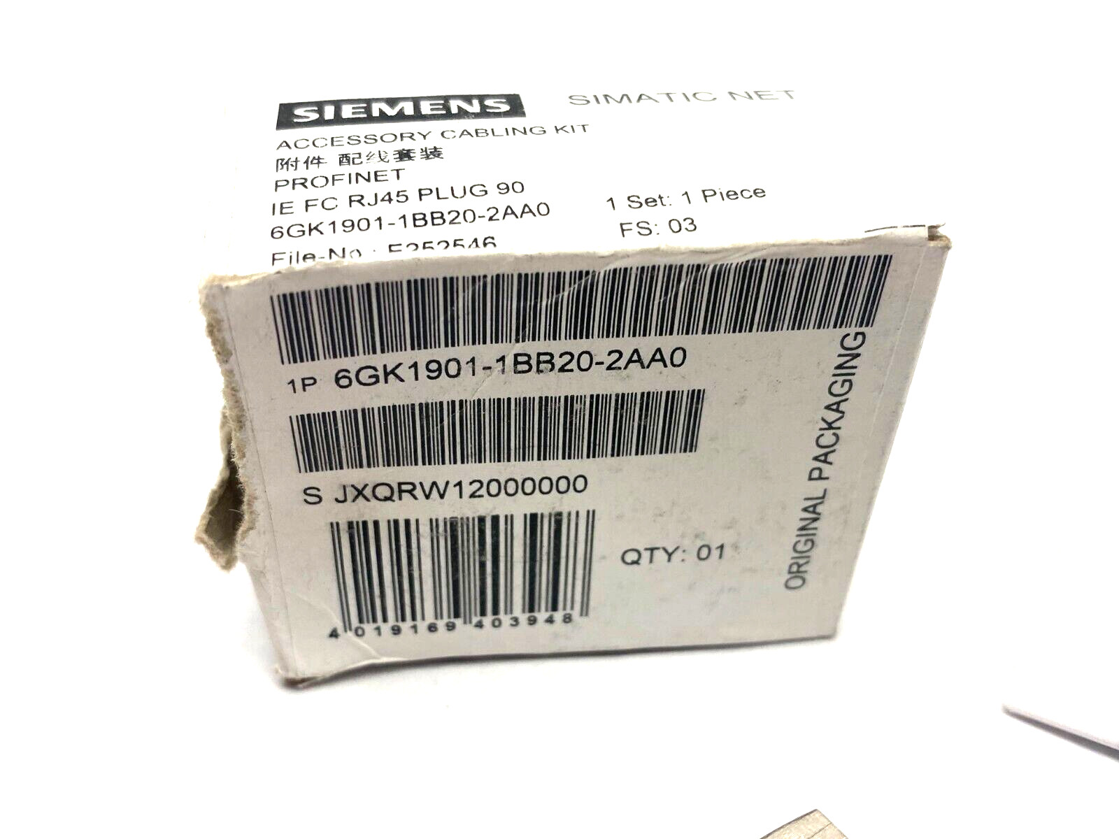 Siemens 6GK1901-1BB20-2AA0 SIMATIC NET Ethernet FastConnect Cabling Plug Kit