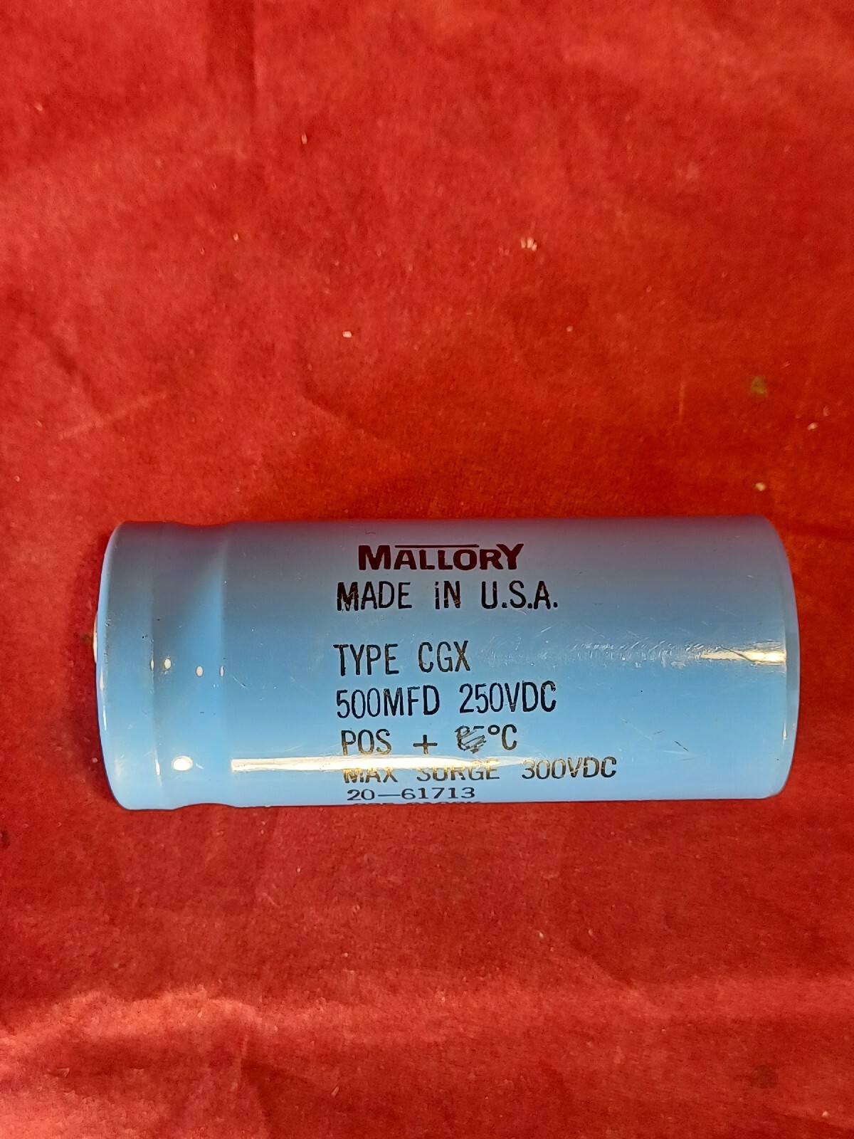 Mallory 500MFD 250VDC 300VDC 20-61713 235-8108K