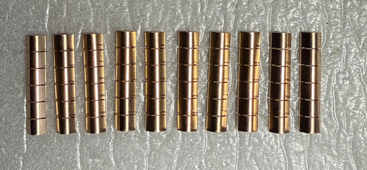 Beryllium Copper – RFI/EMI Shielding Contact Strip – 1.5″ Long – 10 Pieces LAIRD