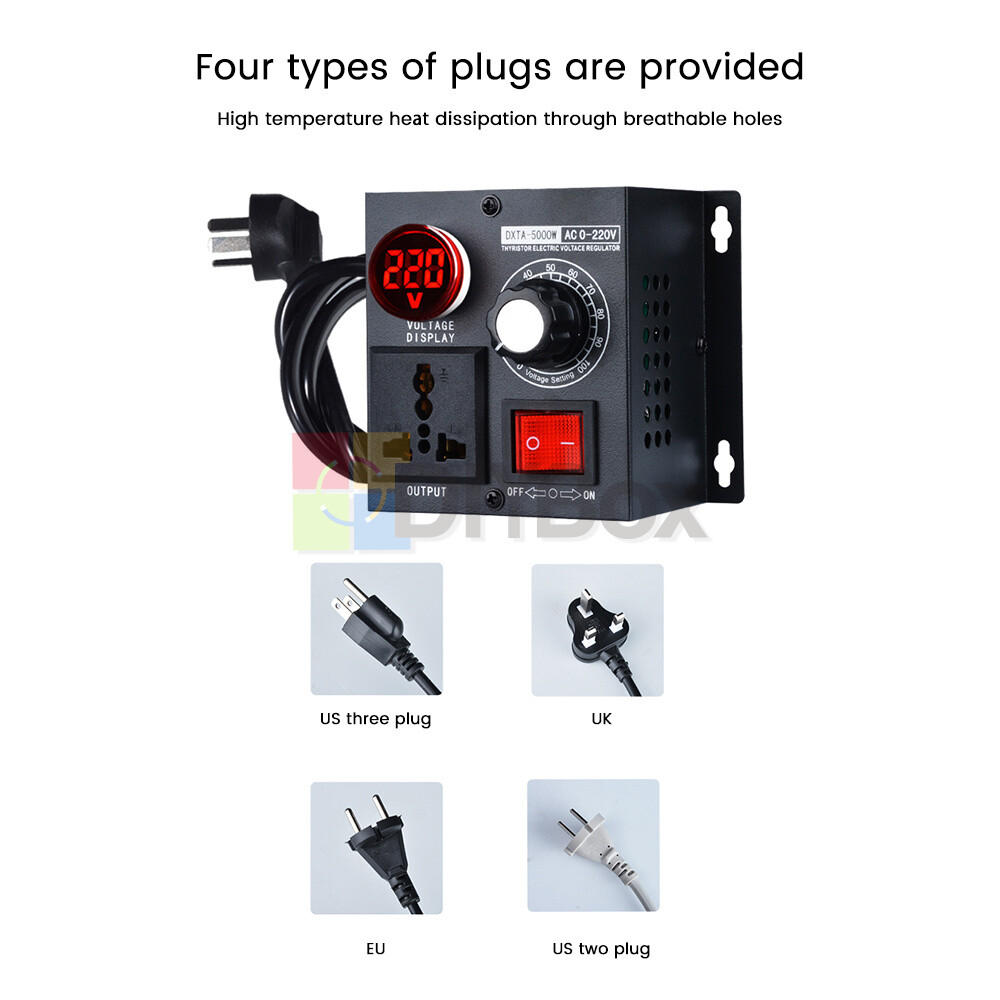 AC 110V/220V Thyristor Electronic Voltage Stabilizer Regulator Speed Controller