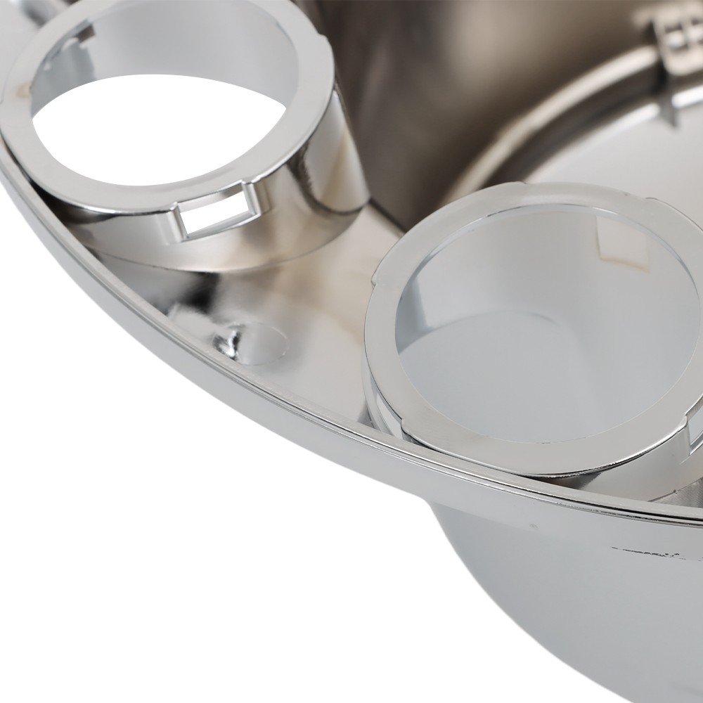 Set of 4 Rear Chrome Wheel Axle Hub Cover Kit Semi 33mm Nut Covers ABS Plastic